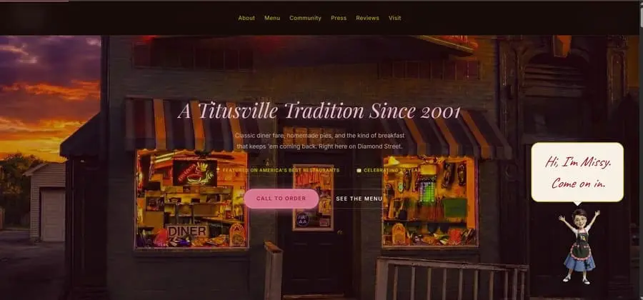 Missy&rsquo;s Arcade website